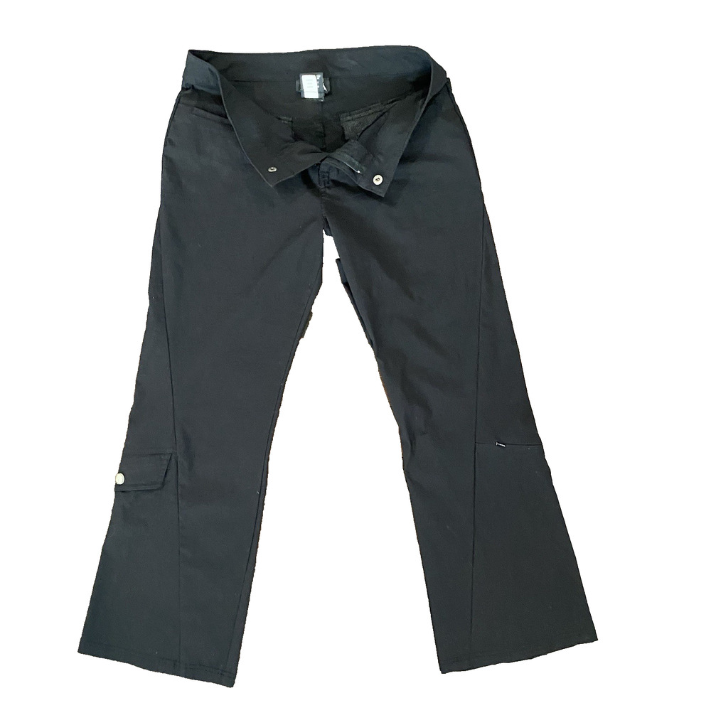 Athleta Pants Womens Sz 4 Black Lightweight Ankle Casual Summer Basic Gorpcore